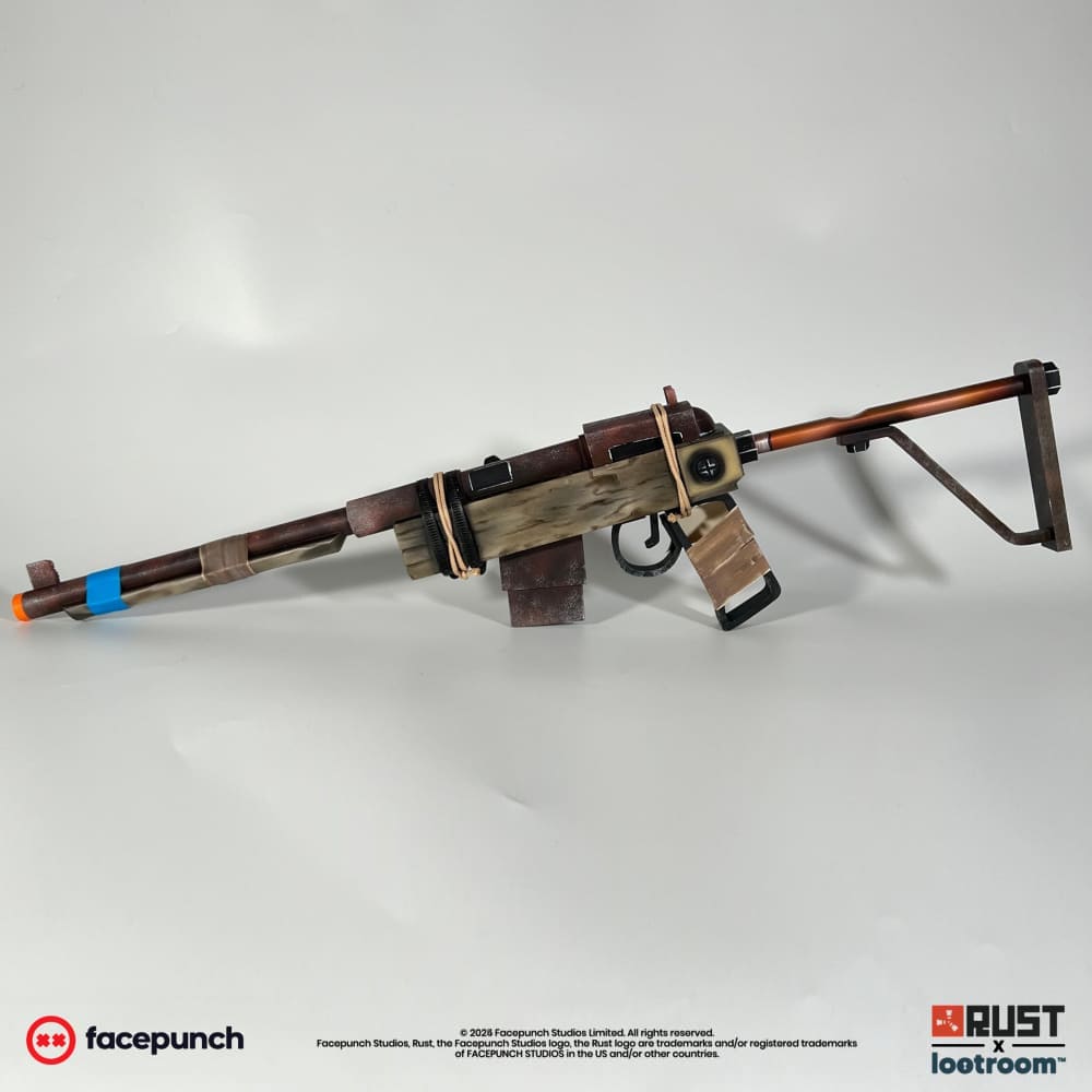 rust lifesize semi automatic sar skin prop cosplay gaming room decoration