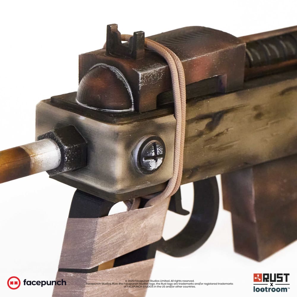 rust lifesize semi automatic sar skin prop cosplay gaming room decoration