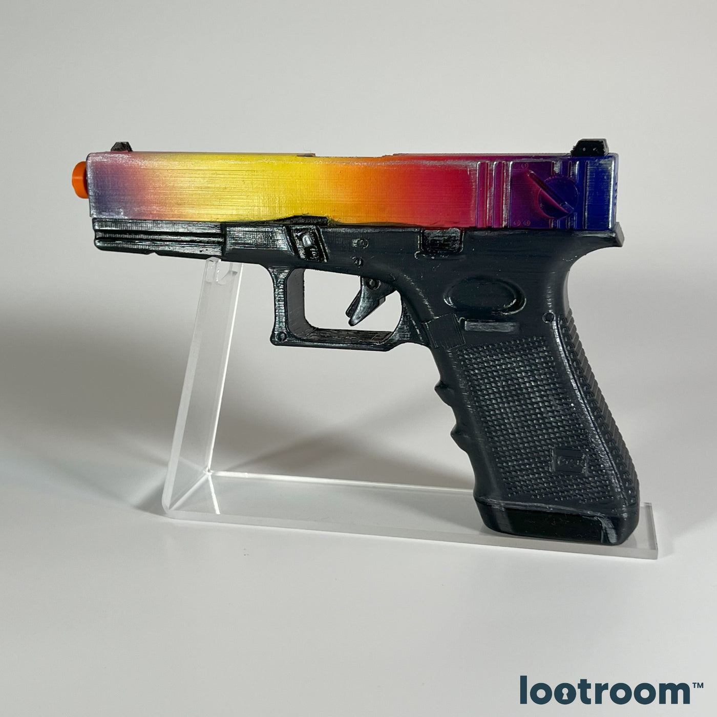 CS2 Glock-18 Fade prop from the opposite side, black frame under the faded slide