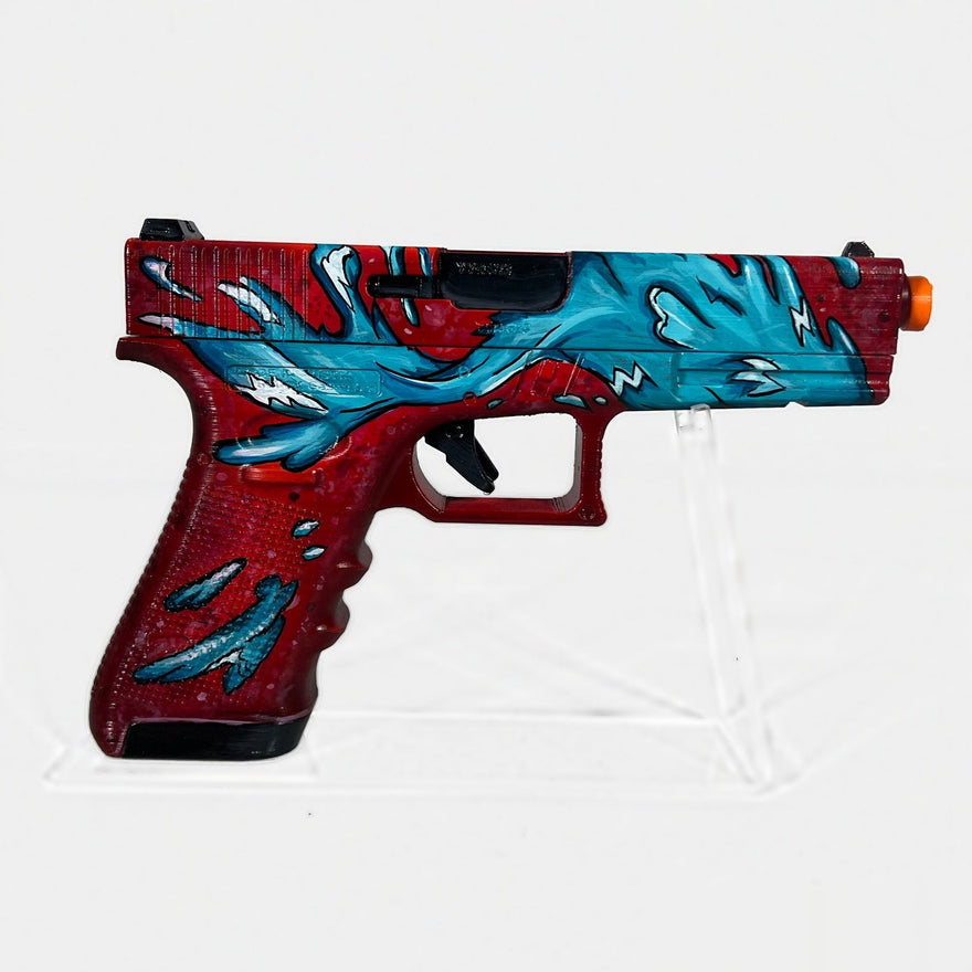 Glock-18 Water Elemental de CS2, réplica a tamaño real pintada a mano