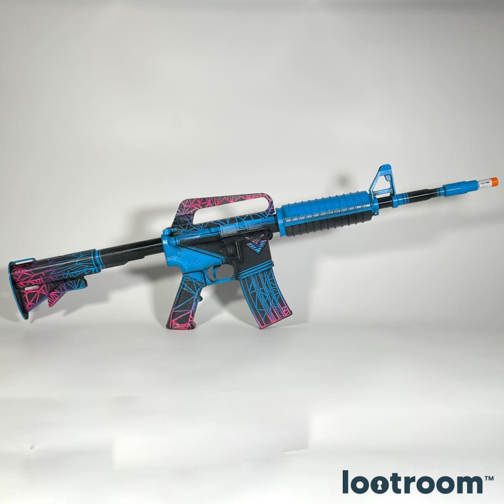 CS2 M4A1-S Decimator prop from the opposite side, full 104cm of hand-airbrushed PLA