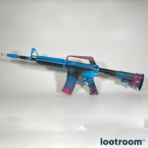 counter strike cs2 m4a1 decimator skin lifesize prop for cosplay