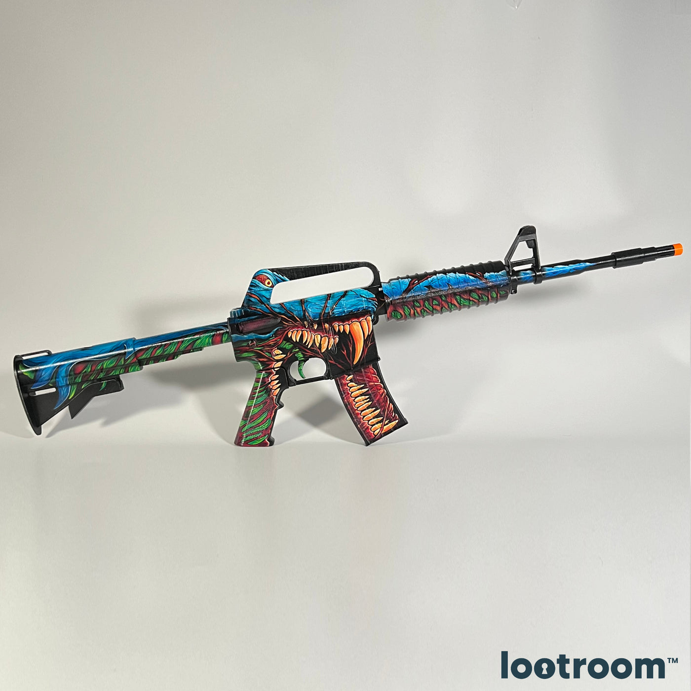 CS2 M4A1-S Hyper Beast prop from the opposite side, full 104cm of hand-airbrushed PLA