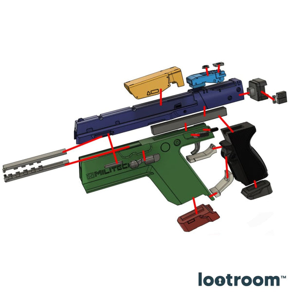 Fichiers STL du Pistolet Pariah de Cyberpunk