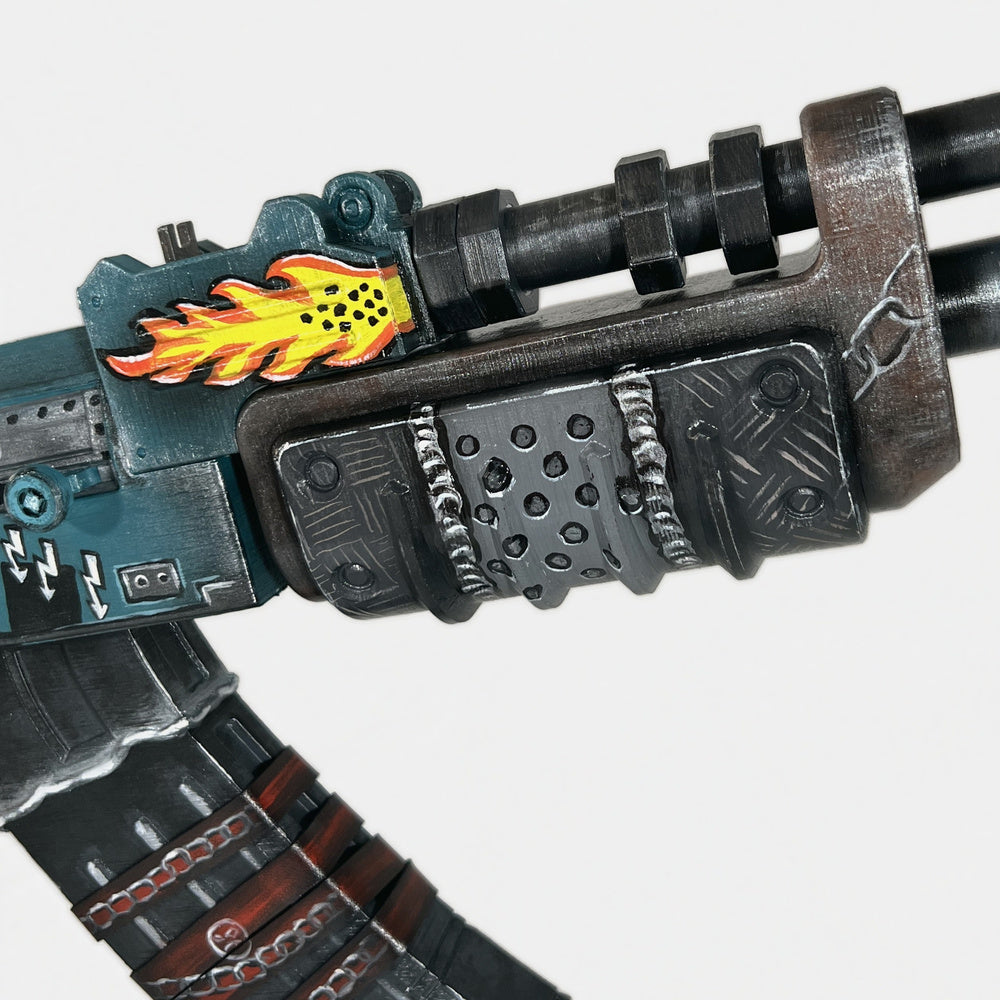 Rust Gearlord AK | Turquoise & Steel Skull | 50cm Prop – lootroom GmbH