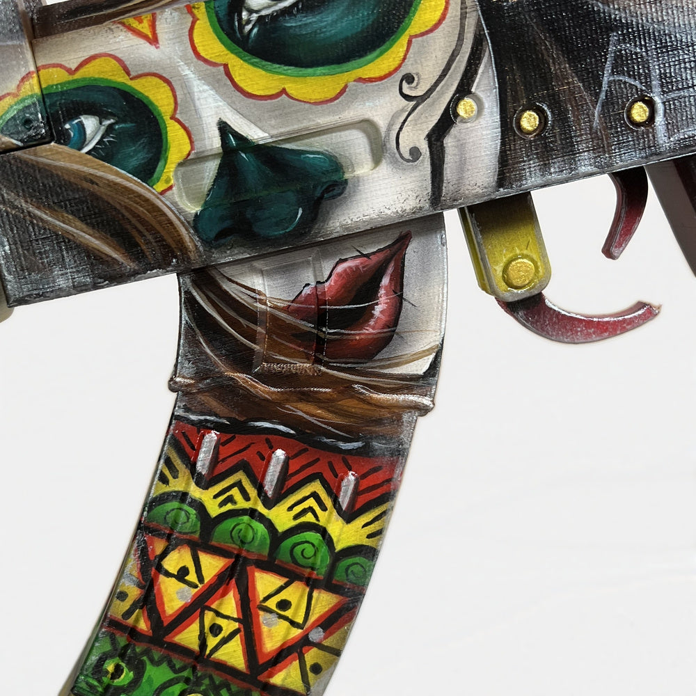 Rust Santa Muerte AK-47 | Día de Muertos Prop | 75cm