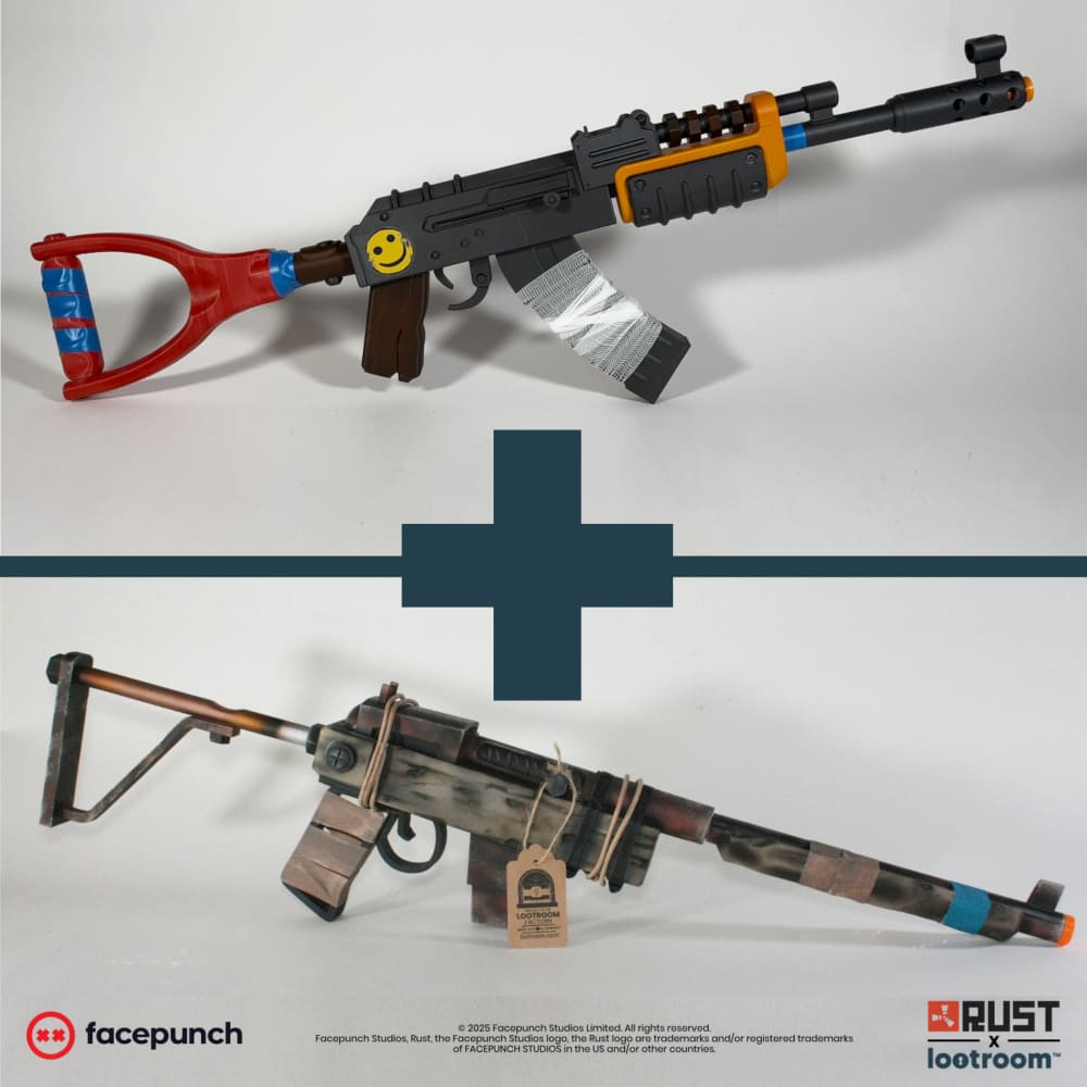 Official Rust Merchandise | Lifesize SAR & AK Bundle | for gaming room