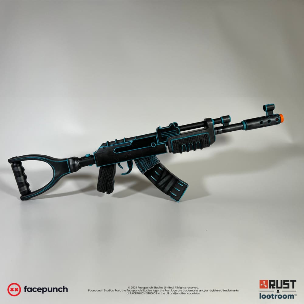 rust lifesize assault rifle ar ak xqc skin prop cosplay gaming room decoration