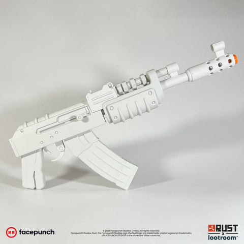 rust lifesize assault rifle ar ak skin prop cosplay gaming room decoration