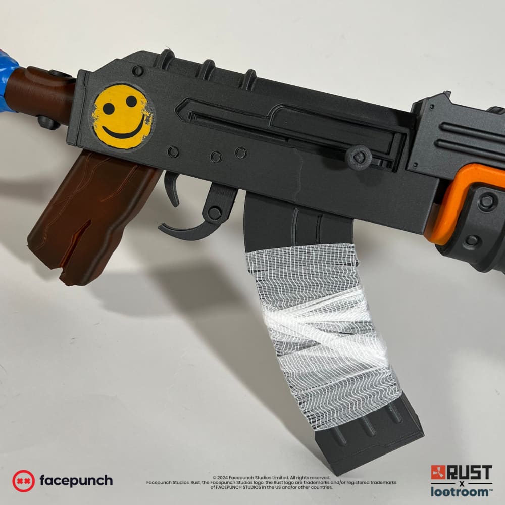 rust lifesize assault rifle ar ak default skin prop cosplay gaming room decoration