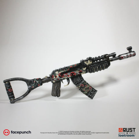 rust lifesize assault rifle ar ak eltk skin prop cosplay gaming room decoration