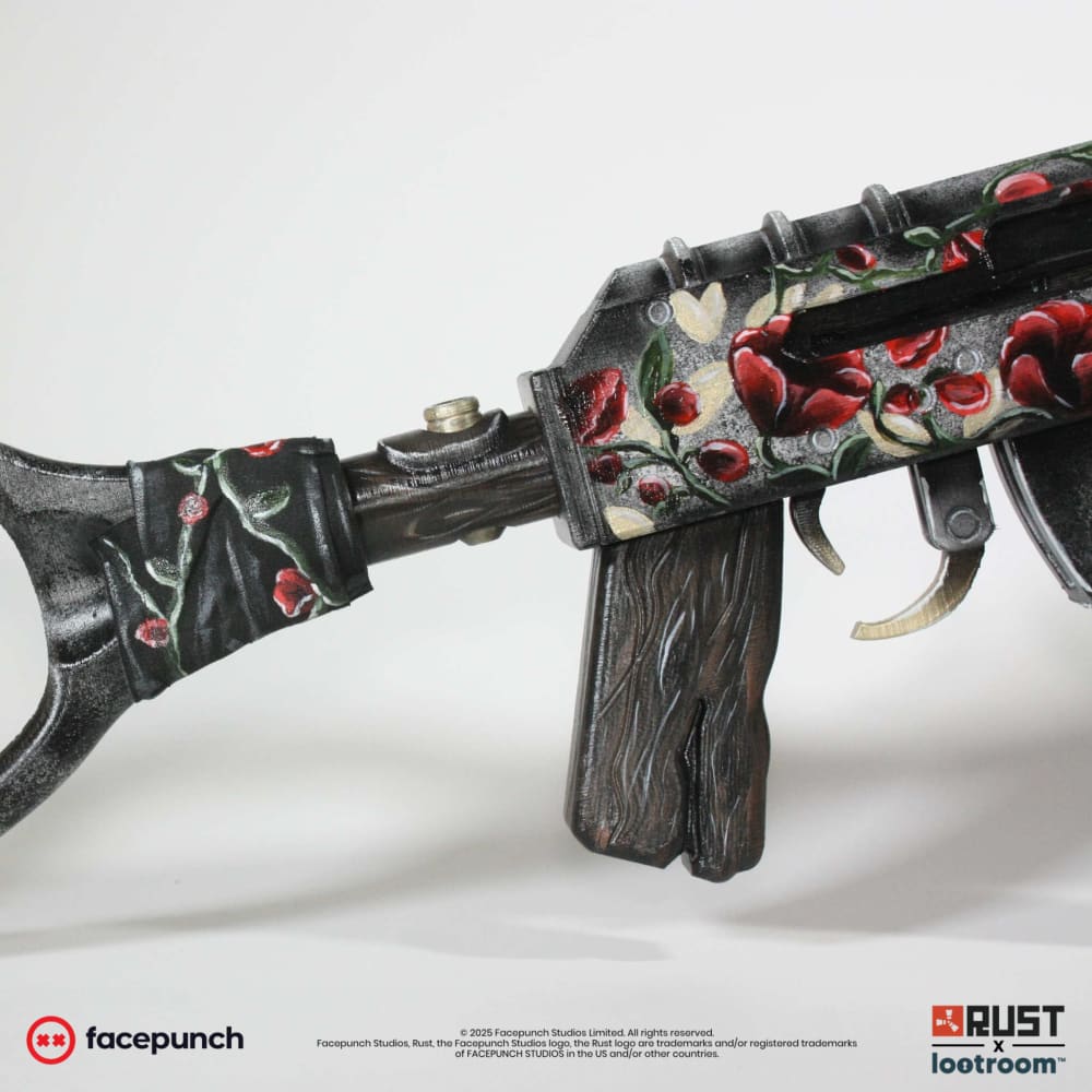 rust lifesize assault rifle ar ak eltk skin prop cosplay gaming room decoration
