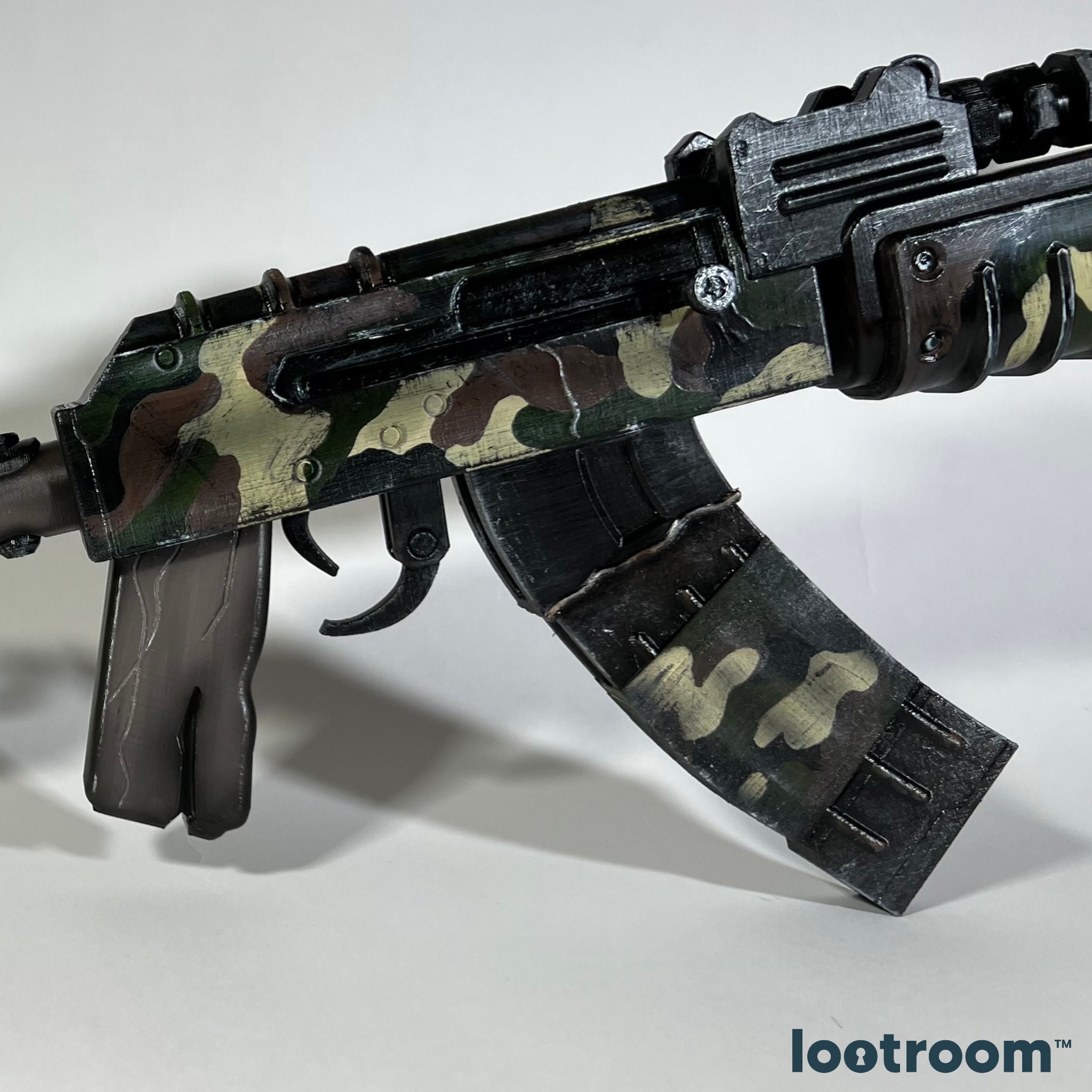 rust lifesize assault rifle ar ak military camo skin prop cosplay