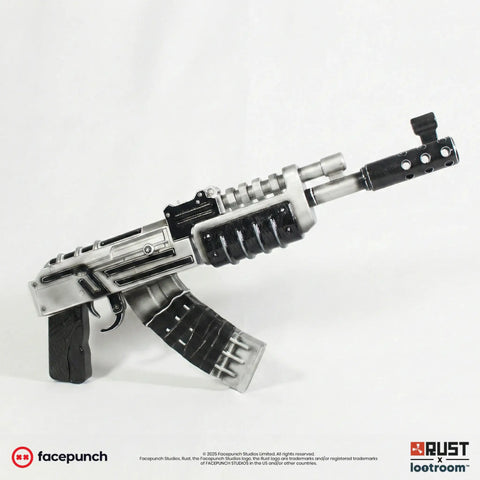 rust lifesize assault rifle ar ak tacularr skin prop cosplay gaming room decoration