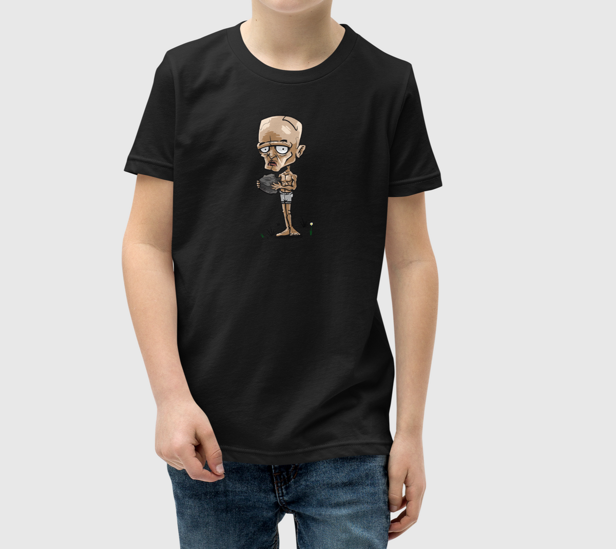 Rust Comic New Player youth t-shirt in black