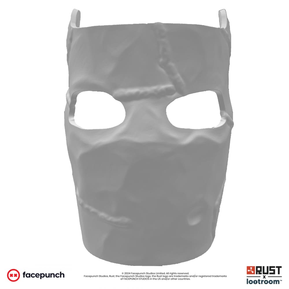 rust lifesize facemask stl prop cosplay gaming room decoration