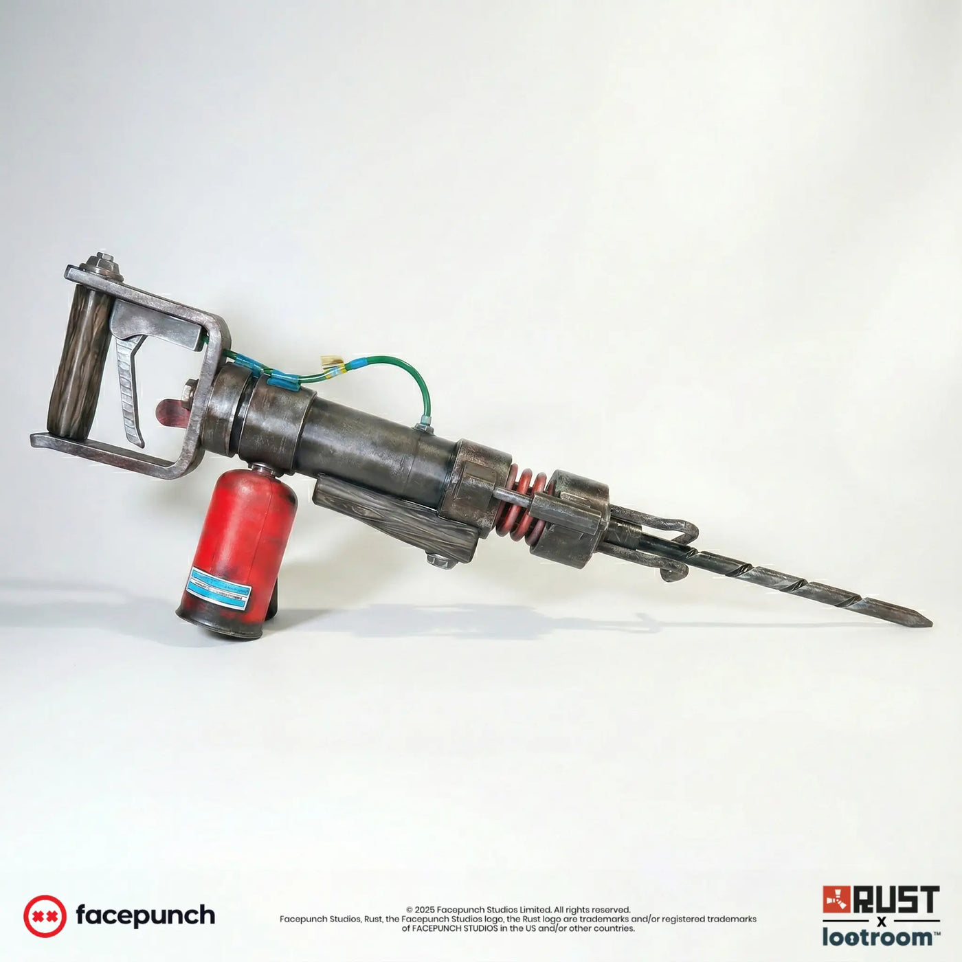 The painted Jackhammer from the opposite side. The pipe and cable are supplied by you, everything else is printed.