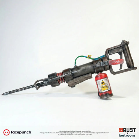 rust game lifesize jackhammer gameroom decoration prop cosplay gaming gift