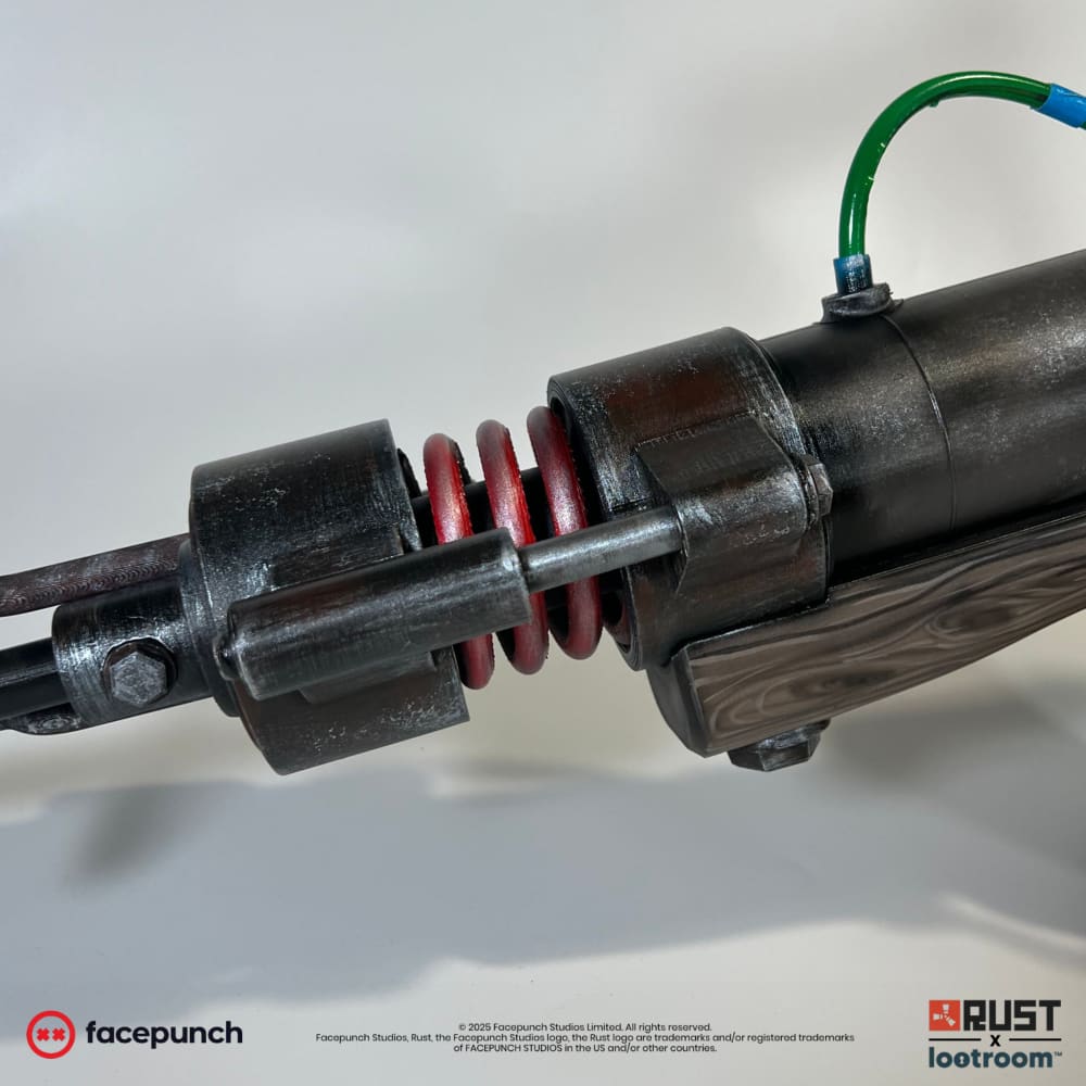 rust lifesize jackhammer gameroom decoration prop cosplay