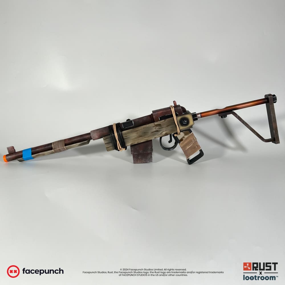 rust lifesize semi automatic sar skin prop cosplay gaming room decoration