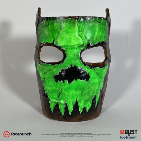 rust lifesize facemask prop glowing skull skin cosplay gaming room decoration