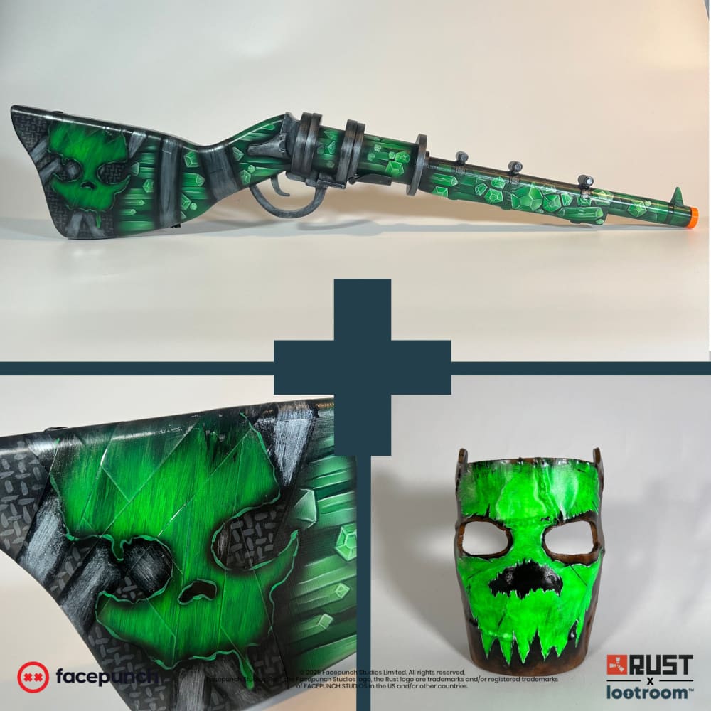 rust oilrats waterpipe facemask skin kit prop cosplay gaming room decoration