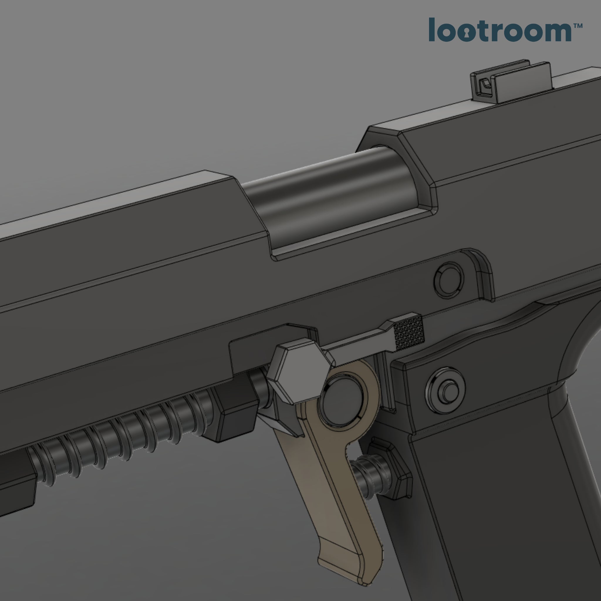 Rust P2 3D print file | STL File | instant download | gamer gift