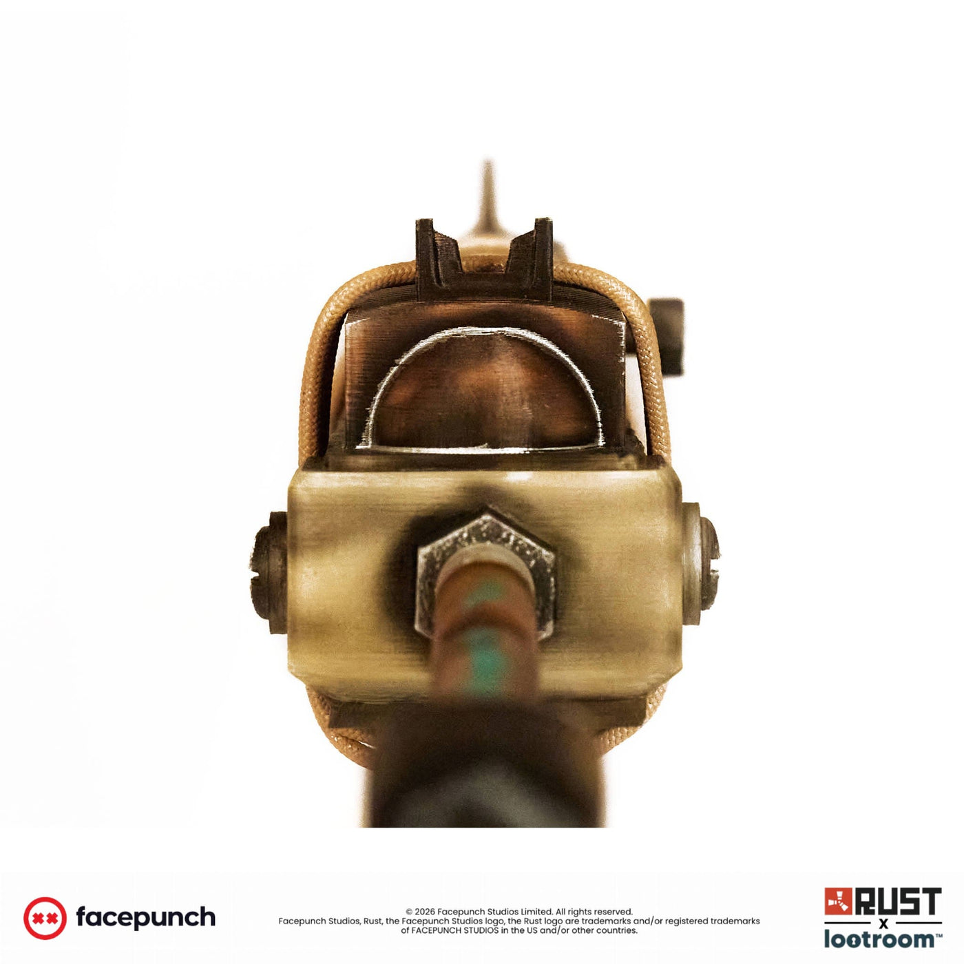 Rust SAR prop replica from the opposite side, 75cm of hand-airbrushed PLA