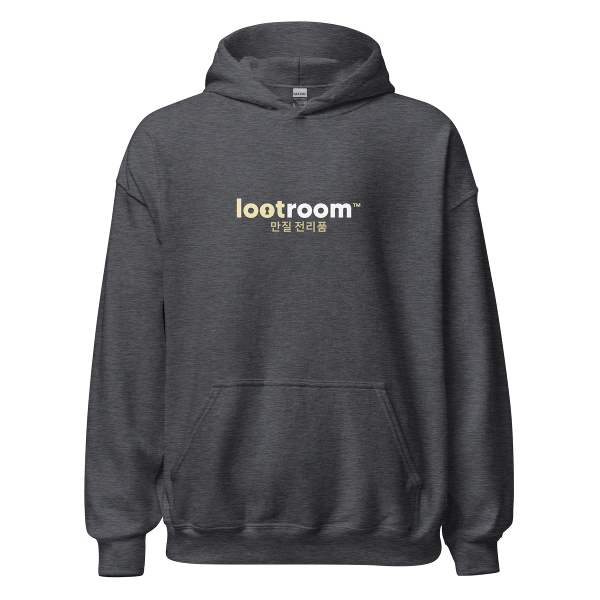 Lootroom Korean hoodie in dark heather
