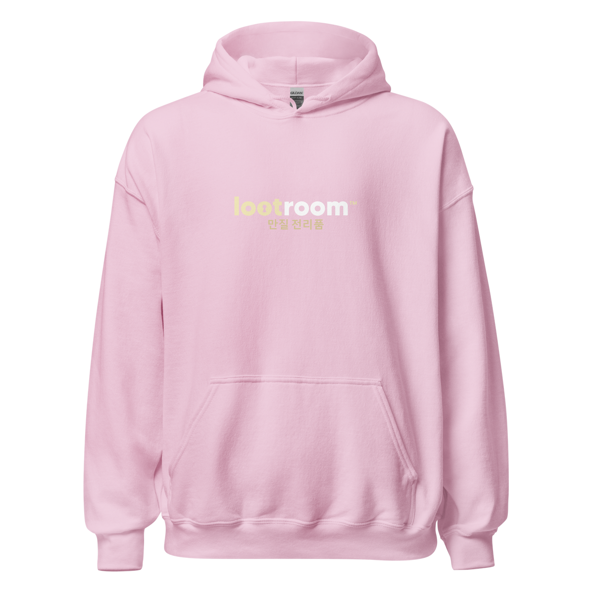 Lootroom Korean hoodie in light pink