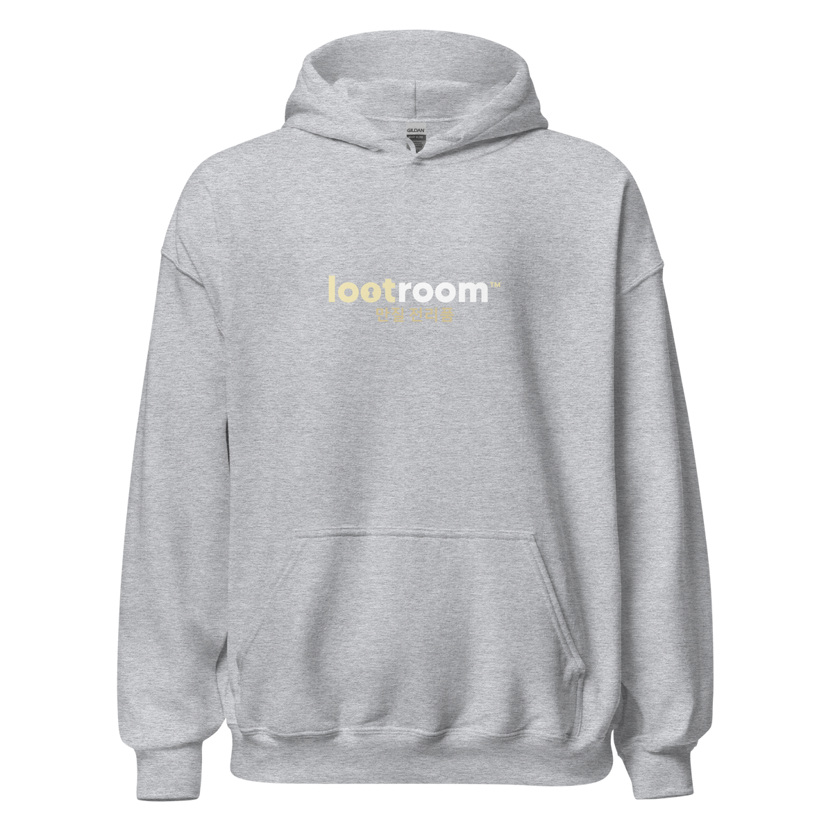 Lootroom Korean hoodie in sport grey