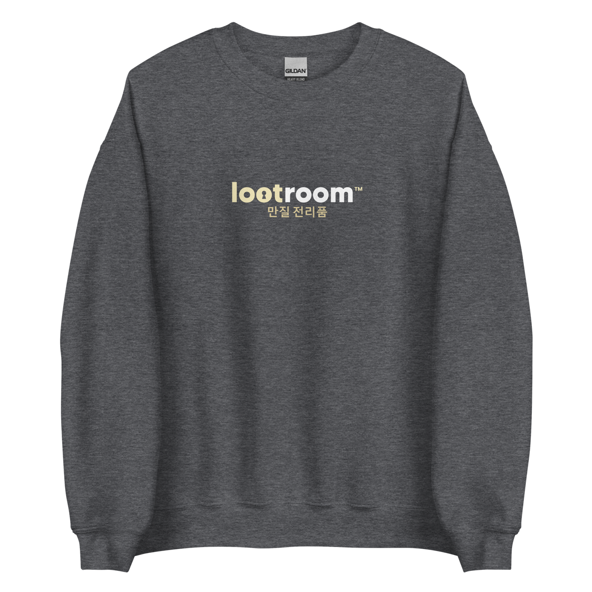 Lootroom Korean sweatshirt in dark heather