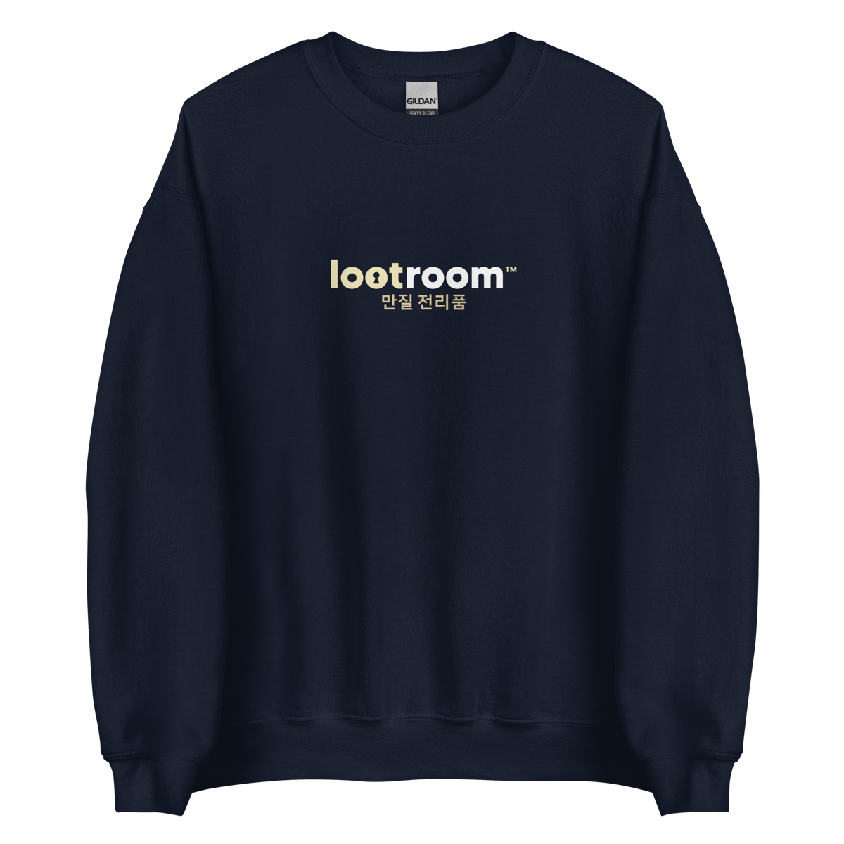 Lootroom Korean sweatshirt in navy