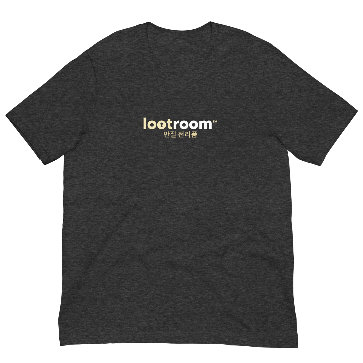 Lootroom Korean t-shirt in dark grey heather