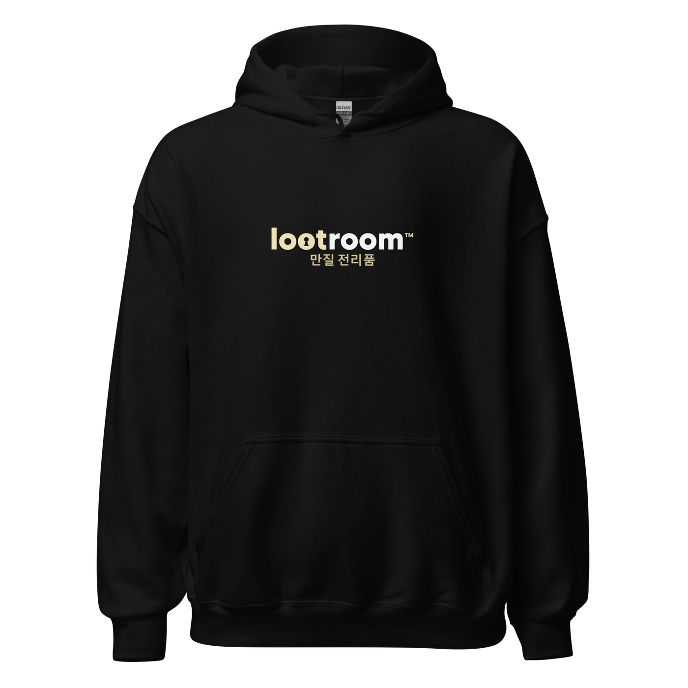 lootroom korean logo hoodie premium cotton blend gamer streetwear